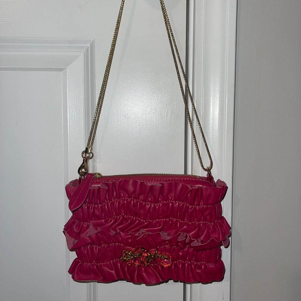 Pink Leather Betsy Johnson Bag